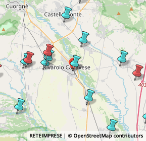 Mappa Piazza Zanotti, 10086 Rivarolo Canavese TO, Italia (5.65056)