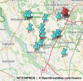 Mappa Via Anna Maria Mozzoni, 20080 Bubbiano MI, Italia (7.11579)