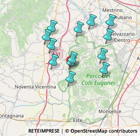 Mappa Via Campo Fiera, 35030 Vò PD, Italia (6.35846)