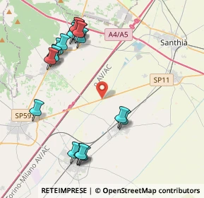 Mappa SP 11, 13040 Tronzano vercellese VC (4.6955)