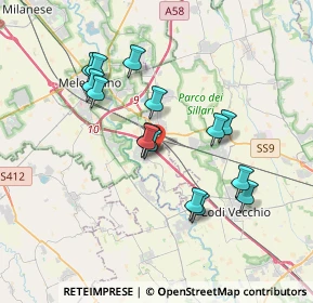 Mappa A1 - Autostrada del Sole, 20070 Melegnano MI, Italia (3.24467)