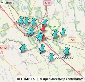 Mappa A1 - Autostrada del Sole, 20070 Melegnano MI, Italia (3.06684)