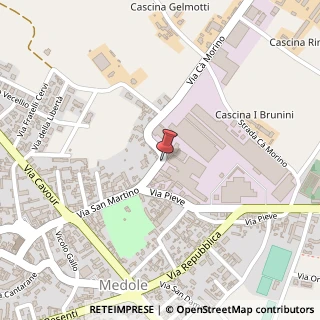 Mappa Via San Martino, 32, 46046 Medole, Mantova (Lombardia)