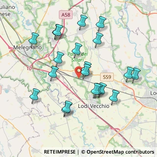 Mappa Via Leopoldo Penagini, 26838 Tavazzano con Villavesco LO, Italia (3.953)