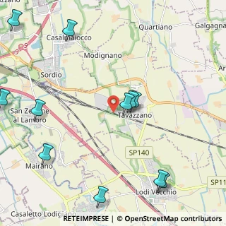 Mappa Via Leopoldo Penagini, 26838 Tavazzano con Villavesco LO, Italia (2.83545)
