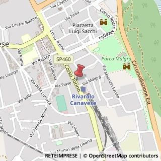 Mappa Corso Torino, 115, 10086 Rivarolo Canavese, Torino (Piemonte)
