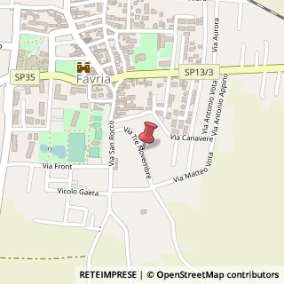 Mappa Via San Rocco, 59, 10083 Favria, Torino (Piemonte)