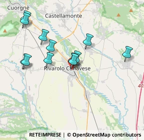 Mappa Via Antonio Merlo, 10086 Rivarolo Canavese TO, Italia (3.62417)