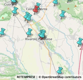 Mappa Via Piave, 10086 Rivarolo Canavese TO, Italia (5.748)