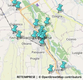 Mappa Via Antonio Merlo, 10086 Rivarolo Canavese TO, Italia (1.73563)