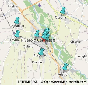 Mappa Via Antonio Merlo, 10086 Rivarolo Canavese TO, Italia (1.36091)