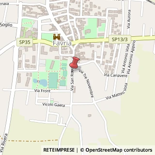 Mappa Via san rocco 12, 10083 Favria, Torino (Piemonte)