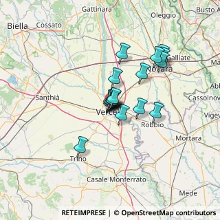 Mappa Corso Italia, 13100 Vercelli VC, Italia (9.07222)