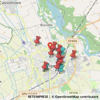 Mappa Via Maria Callas, 27029 Vigevano PV, Italia (1.33462)