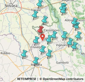 Mappa Vicolo Giannini, 27020 Gravellona Lomellina PV, Italia (8.5965)