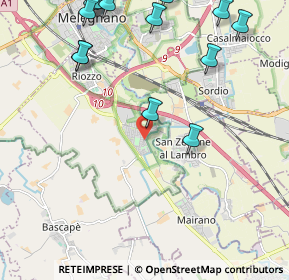 Mappa Via Giovanni Falcone, 20070 Cerro al Lambro MI, Italia (2.86643)