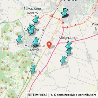 Mappa Via Vo' di Placca, 35020 Località Produttiva PD, Italia (4.62438)