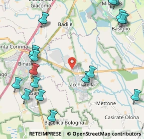 Mappa Via Mezzabarba, 20084 Lacchiarella MI, Italia (2.8785)