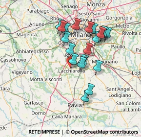 Mappa Via Mezzabarba, 20084 Lacchiarella MI, Italia (12.5915)