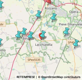 Mappa Via Mezzabarba, 20084 Lacchiarella MI, Italia (5.21833)