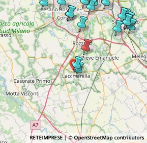 Mappa Via Mezzabarba, 20084 Lacchiarella MI, Italia (11.3645)
