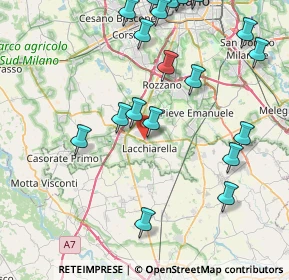 Mappa Via Mezzabarba, 20084 Lacchiarella MI, Italia (10.033)