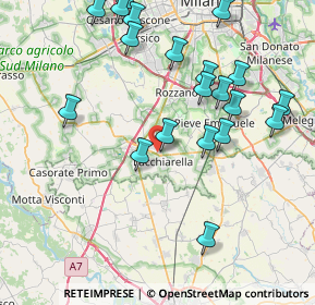 Mappa Via Mezzabarba, 20084 Lacchiarella MI, Italia (8.948)