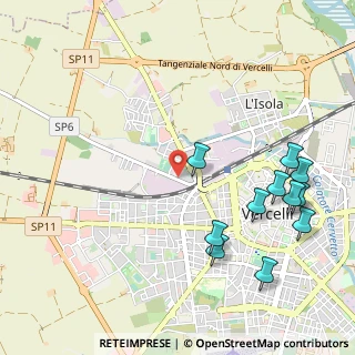 Mappa Via Donato, 13100 Vercelli VC, Italia (1.23818)