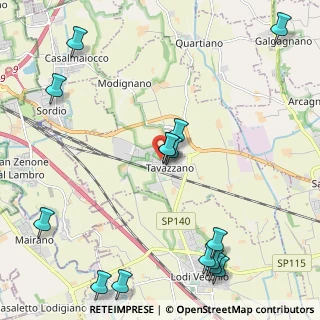 Mappa Via Emilia, 26838 Tavazzano con Villavesco LO, Italia (2.752)