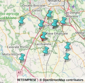 Mappa SP105, 20084 Lacchiarella MI, Italia (7.34091)