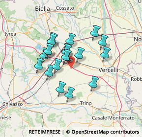 Mappa Corso XXI Aprile, 13040 Crova VC, Italia (10.6615)