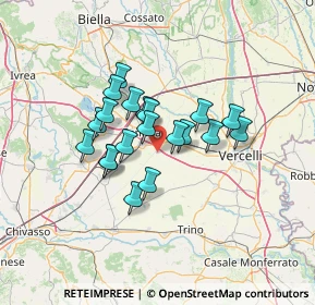 Mappa Corso XXI Aprile, 13040 Crova VC, Italia (9.8885)