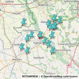 Mappa Via Pace, 27029 Vigevano PV, Italia (6.605)