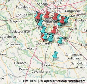 Mappa Via Quattro Strade, 20084 Lacchiarella MI, Italia (12.27895)