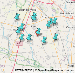 Mappa Via Alessandro Manzoni, 25024 Leno BS, Italia (6.35154)