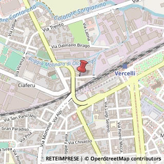 Mappa Via Camillo de Rossi, 14, 13100 Vercelli, Vercelli (Piemonte)