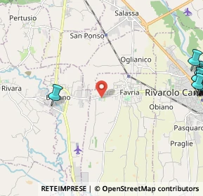 Mappa Via Busano, 10083 Rivarolo Canavese TO, Italia (3.52667)