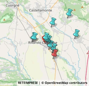 Mappa Via della Lumaca, 10086 Rivarolo Canavese TO, Italia (2.36083)