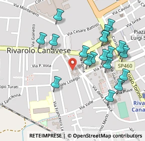 Mappa Via Costantino Nigra, 10086 Rivarolo Canavese TO, Italia (0.2525)