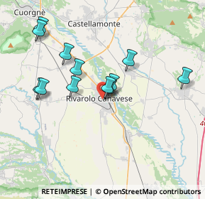 Mappa Via Costantino Nigra, 10086 Rivarolo Canavese TO, Italia (3.48833)