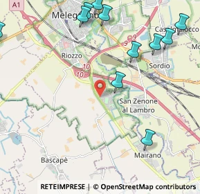 Mappa Via U. Foscolo, 20070 Cerro al Lambro MI, Italia (2.9025)