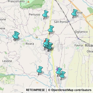 Mappa Via Rivara, 10080 Busano TO, Italia (1.99333)