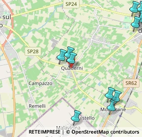 Mappa Via Tito Speri, 37069 Quaderni VR, Italia (2.80727)