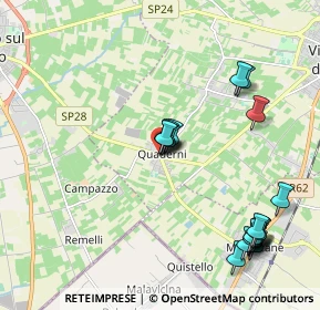 Mappa Via Tito Speri, 37069 Quaderni VR, Italia (2.3145)