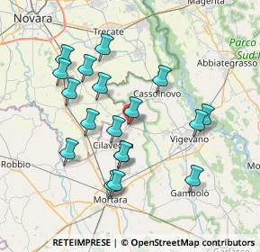 Mappa 27020 Gravellona Lomellina PV, Italia (7.12278)