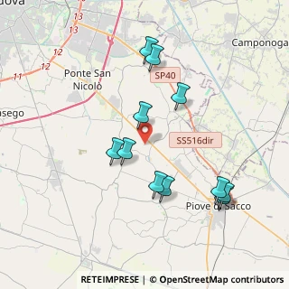 Mappa Via Vescovo, 35020 Sant'Angelo di Piove di Sacco PD, Italia (3.75818)
