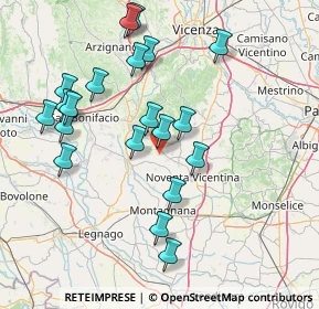 Mappa Via Paradiso, 36040 Orgiano VI, Italia (15.7565)