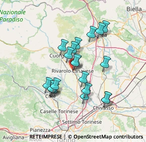 Mappa Via Gallo Pecca, 10086 Rivarolo Canavese TO, Italia (11.8675)