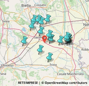 Mappa 13040 Crova VC, Italia (11.931)