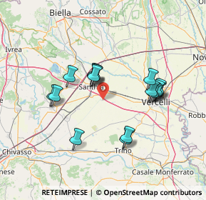 Mappa 13040 Crova VC, Italia (12.68313)